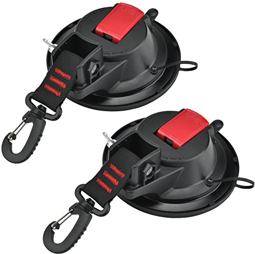 Saugnapf Haken, Saugnapfset 2 Stück Saugnapf Haken, 25 KG Multifunktionaler Saugnapf, Starke Saughaken für Camping, Wohnmobil, Haushalt, Werkstatt, Vorzelte, Sonnensegel, Planen, Auto Spanner