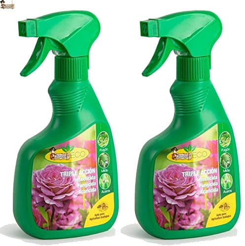 BricoLoco.com Insecticida, fungicida, acaricida. ¡¡¡ PACK 2 uds. !!! Triple acción polivalente plantas interior o exterior. Contra pulgón, cochinilla, mildiu, ácaros... (2)