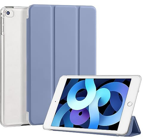 4UBonlife Coque pour iPad Mini 3 2 1 Génération 7,9 Pouces 2014 2013 2012, Housse Étui de Protection Légère Coque Arrière en PC Rigide Translucide Givré pour Apple iPad Mini 7,9 Pouces,Gris Lavande