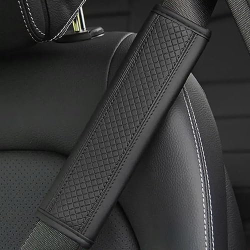 OYTHO Auto Gurtpolster für Cupra Ateca/Born/Formentor/Leon/TCR/E-TCR, Gurtschutz Auto Innere ZubehöR Auto-Sicherheitsgurtbezug Sicherheitsgurt Schulterpolster Gurtschoner,A Black