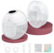 Hands Free Breast Pump S32,Double Wearable Breast Pump,Wearable Breastfeeding Pump with 4 Modes,9 Levels,Painless Low Noise Touch Screen,19/21/24mm Insert/Flange,2 Pack White