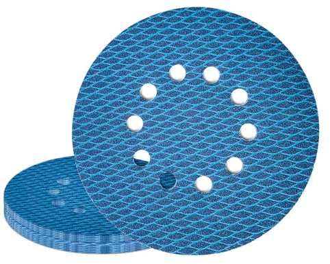 GZKTY Lot de 20 disques abrasifs excentriques de 225 mm - 10 trous - Grain 180 - En forme de Losange - anti-colmatage - Pour Ponceuse Girafe