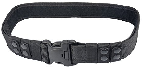Generic Sicherheitsgürtel, robust, Schwarz für Berufsleute, Sicherheitspersonal, Sanitäter - Nylon, Schwarz