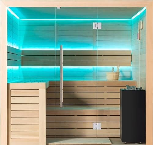 AWT Sauna E1612C Hemlock/180x160/9kW TheWall