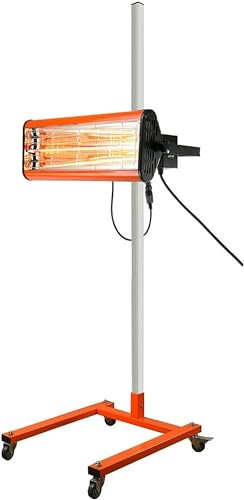 CIADAZ Lampe de durcissement de Peinture Infrarouge Portable Lampe de Cuisson de Chauffage Automatique Mobile de Peinture Infrarouge de Voiture 1050W