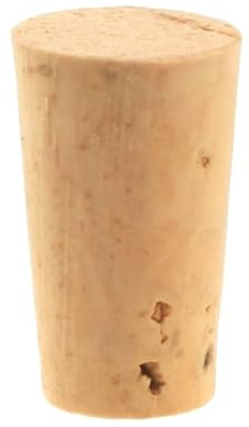 EKB-Kork Spitzkorken 22 x 13 / 10mm konische Naturkorken Nr. 5 für Durchmesser von 11-12mm Reagenzglas Flasche