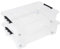 Ondis24 Unterbettbox Jolly mit Deckel und Rollen, Rollbox 25 L, Spielzeugkiste, Kiste stapelbar, Aufbewahrungsbox transparent (2)