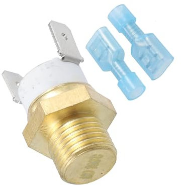 Unifizz Universal Automotive Radiator Engine Cooling Fan Temperature Thermo Sensor Switch 1/4'' NPT 190 Degrees on 175 Degrees Off
