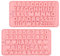 2 stampi in silicone a forma di lettere dell'alfabeto, per cioccolatini, caramelle, decorazioni per torte di buon compleanno, stampi da forno per feste