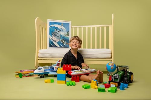 House Of Dreamz Kinder-Bio-Wollmatratze 60x120 – Atmungsaktiv, Hypoallergen, Schadstofffrei, Waschbarer Bezug – Natürliche Schlafunterlage für Babys & Kleinkinder (1–10 Jahre)