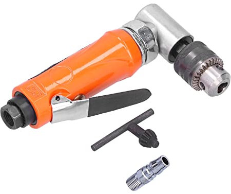 Gearwell Pneumatic Angle Drill, 0.25in 90 Degree Air Drill, Japanese Style Right Angle Pneumatic Tool for Automotive and Industrial Use
