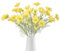 IPOPU 6 Stück Kosmos-Blumen, Kunstseide, Kosmos-Blumen, 61 cm, gelbe Kosmos-Blumen, Clematis, Seide, Kosmos, Wildblumen, langer Stiel für Hochzeit, Party, Küche, Heimdekoration (gelb)