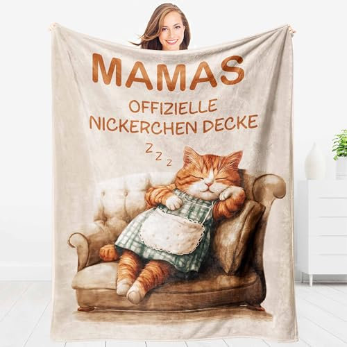 Giftasy Geburtstagsgeschenk für Mama - Kuscheldecke, Mama Geschenk Geburtstag, Geschenk Mutter Geburtstag