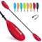 Abahub 218/230/241 cm Remo Kayak Pala Doble de Aluminio con Línea de Remo para Kayak Bote de Remos Canoa
