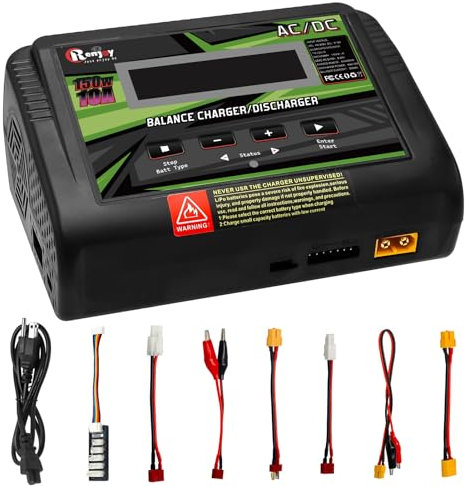 Lipo Battery Charger, 1S-6S RC Car Charger 150W Lipo Charger 10A Balance Charger Fast Charge Discharge Smart Charger for LiPo/Li-ion/Life Battery(1-6s) NiMH/NiCd (1-15s) RC Battery Charger