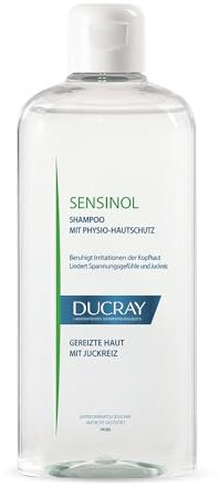 Ducray SENSINOL, Anti-Juckreiz Shampoo, dermatologische Haarpflege für trockene, juckende Kopfhaut, klinisch getestet, 400 ml