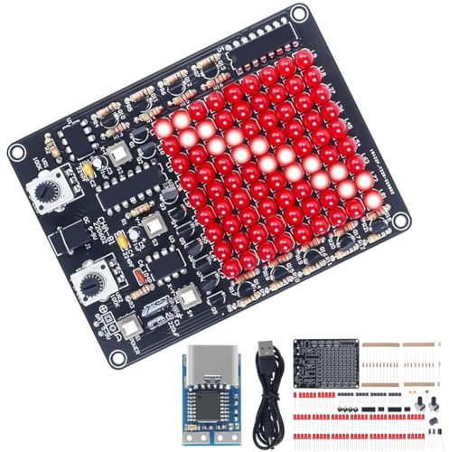 DAOKAI Soldering Practice Kit,LED Light Soldering Project DIY Electronic Kits,LED Follow Spot Light Soldering Skill Training Kit for Learning Project,5V-9V