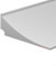 ComfyHarbor Striscia di fissaggio in silicone per barriera d'acqua, larghezza 4,5 cm, altezza 1,5 cm, facile installazione, per doccia, bagno e cucina, lunghezza 1 m/3 m (bianco) (3 metri)