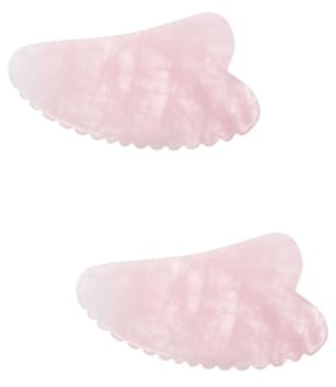 minkissy 2stücke Quartz Guasha Board Für Gesichtsmassage Langlebiges Massagewerkzeug Muskelentspannung Für Nacken Rücken Und Beine Sanfte Anwendung Für Gesunde Hautpflege