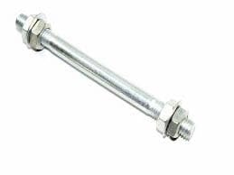 BK Shop Schubkarrenrad Achse 12 mm | Hochwertige Achse für Schubkarre, Passend für Radachse Schubkarre, Ideal für Gartengeräte