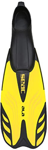 Seac ALA, Flossen mit geschlossenem Fußteil, ideal zum Schnorcheln und Schwimmen, GELB, 40/41