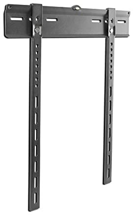 Xantron® PRO-SS400 Feste Wandhalterung Fernseher 32-55 Zoll/VESA 200x200 bis 400x400 / TV Halterung Wand max. 55kg / TV Wandhalterung flach/Minimaler Wandabstand - inkl. Montagematerial
