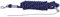 QHP Führstrick Bodenarbeitsseil, Verladehilfe, mit Karabiner Länge 4,20 m (12 mm, Navy/Grau)
