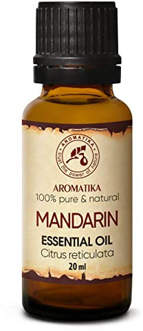 Mandarine Öl 20ml - Citrus Reticulate - Italien - Reine & Natürliche Gelb Mandarinen Öl - für Guten Schlaf - Dehnungsstreifen - Schönheit - Aromatherapie - Duftlampe - Raumbeduftung