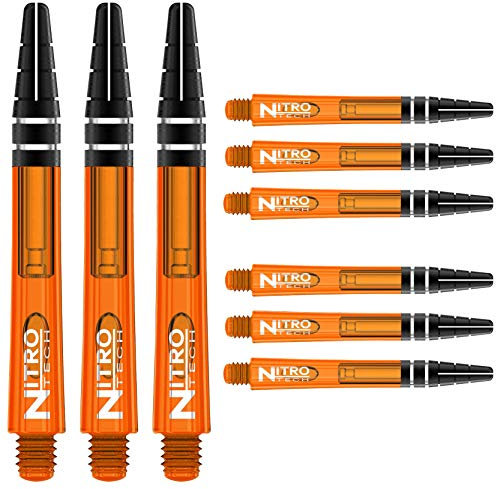 RED DRAGON Nitrotech Mittlere Stiele - Orange - 3 Sätze pro Packung (insgesamt 9 Stiele)