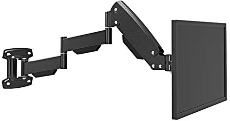 AYY Pied Ecran PCSupport De Moniteur en Acier, Bras De Moniteur à Ressort à Gaz Super Long Mural, Support Télescopique Rotatif pour écran De 19-27 Pouces, Peut Supporter 3-8 Kg / 6,6-17,6 LB