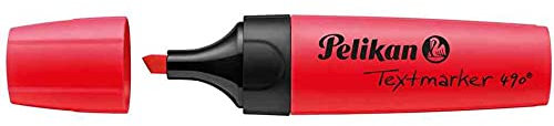 PELIKAN Textmarker 490 Textmarker 6 Stück 1-5 mm Keilspitze neonrot