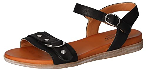 Mustang Damen 1424-804 Flache Sandale, schwarz, 40 EU