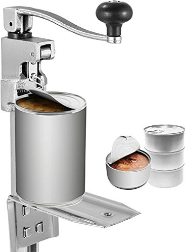 Dioche - Abrelatas de hierro fundido de acero, manual, grande, robusto, profesional para cocina de restaurante comercial