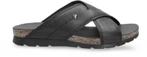 Panama Jack Herren Salman Flat Sandal, Negro C14, 41 EU