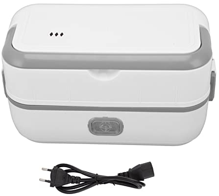 Lunch Box elettrico multifunzionale Monostrato in acciaio inossidabile Scaldavivande portatile Scaldavivande elettrico Lunch Box per lavoro Viaggiare Escursioni(02)