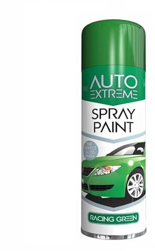 SuperGift.com 250ml All Purpose Aerosol Racing Green Spray Paint Quick Drying Spray, Fast Dry and Excellent Coverage for Car, Van, Wheel, Metal, Plastic and More by Diva Gift