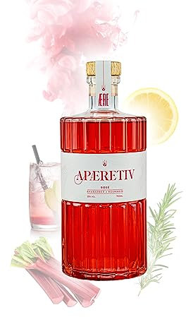 AERE Aperitif - Rhabarber x Rosmarin | aus Hamburg | 25% Vol. | 700 ml | Sommerlich spritzig | mit Sekt oder Tonic