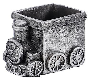 MERRYHAPY Cartoon Flowerpot Mini Plant Cute Succulent Planter Terracotta Giant Tea Cup and Saucer Planter Stone Planters Concrete Planters Desk Potted Plant Cement Vintage