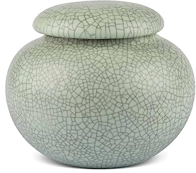 Maoci - Teedose/Zuckerdose Porzellan 440ml Green/Crackle