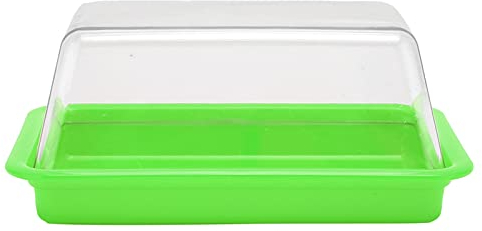 Butter-Aufbewahrungsbox, Geteilter Behälter, Kühlschrank-Schneidebox mit Dichtung, Crisper, Quadratisch, für Butterdosen mit Quadratischem Ausstecher (quadratisch grün)