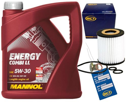 Ölfilter Filter + 5W30 Öl passend für E87 E46 E91 116-120i 316-320i