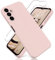 YiKaDa - Cover per Samsung Galaxy A35 5G, con [2 Pack] Pellicola Protettiva in Vetro Temperato, Custodia Liquid Silicone Leggero - Rosa