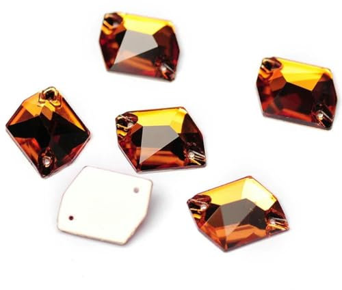 3265 Cosmic Flache Rückseite zum Aufnähen von Kristallsteinen zum Nähen von Glas-Strasssteinen zum Selbermachen, lose Strasssteine für Kleider, heller Rauch