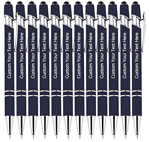 KOLOWKO Personalisierbarer 2-in-1 Kugelschreiber - Individuelle Gravur von Text/Name/Nachricht - Großhandel bis 1000 Stück für Firmengeschenke, Abschlussfeiern & Jubiläen