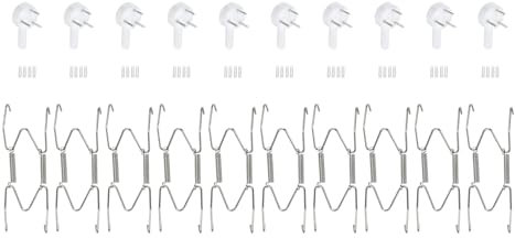 QUARKZMAN 10uds Placa Percha 4 Pulgadas Inoxidable Acero Acero Invisible Pared Placa Perchas con 10uds Pared Ganchos para Decorativos Platos Plata