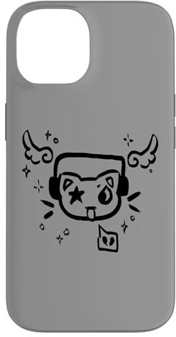 iPhone 14 Y2K 90s Cat with Headphone Headset Case