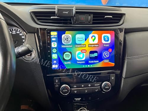 Android 13 Autoradio Navigatore per Nissan Qashqai J11 X-Trail T32 Rogue 10.1 Pollici Car Tablet Stereo con Navigazione Wireless Carplay Android Auto Wifi Bluetooth Schermo Radio (4+64 GIGA)