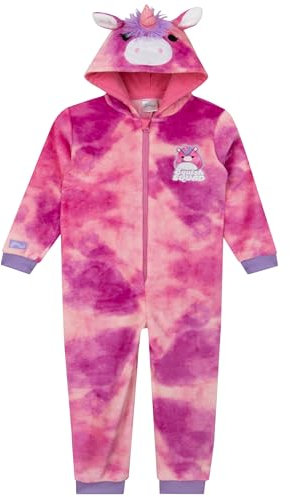 Squishmallows Pigiama Unicorno Bambina | Pigiama Ragazza | Pigiami Bambini Invernale | Pigiamone Pile Bambina | Rosa 6-7 Anni