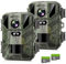 Findn Mini Wildlife Camera 24MP 1080P HD Trail Camera with 850nm Night Vision 0.2s Motion Activated Waterproof, Gardens Camera with 32GB SD Card for Outdoor Hunting Bird Watching Nature Scouting