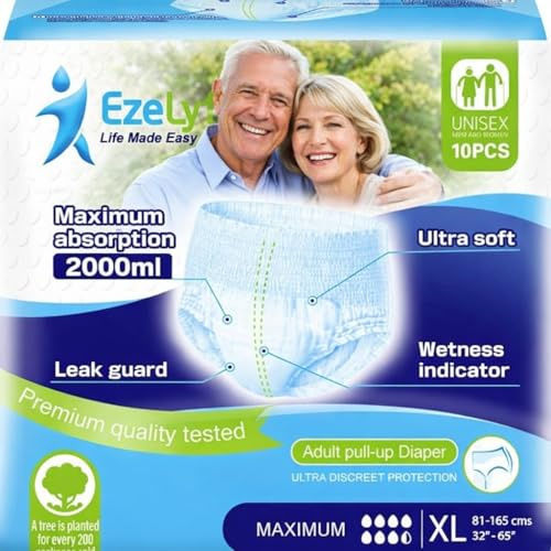 Premium Adult Incontinence Pants Pull Up Diaper Men & Women, XL (Pack of 60)